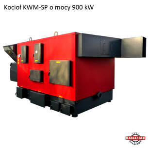 Kocioł z podajnikiem KWM-SP o mocy 900 kW