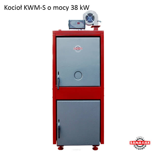 Kocioł zasypowy sterowany KWM-S o mocy 95 kW